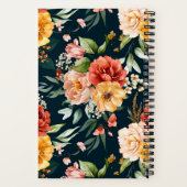 Waterverf Autumn Flowers en Greenery Pattern Notitieboek (Achterkant)