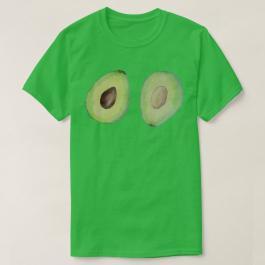 Waterverf Avocado 1 T-shirt (Design voorkant)