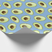 Waterverf Avocado Blue Cadeaupapier (Hoek)