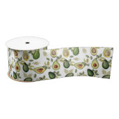 Waterverf Avocado Botanische Patroon Lint (Spoel)