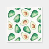 Waterverf Avocado Pattern Birthday Party Servet (Voorkant)