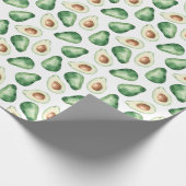 Waterverf Avocado Pattern Cadeaupapier (Hoek)