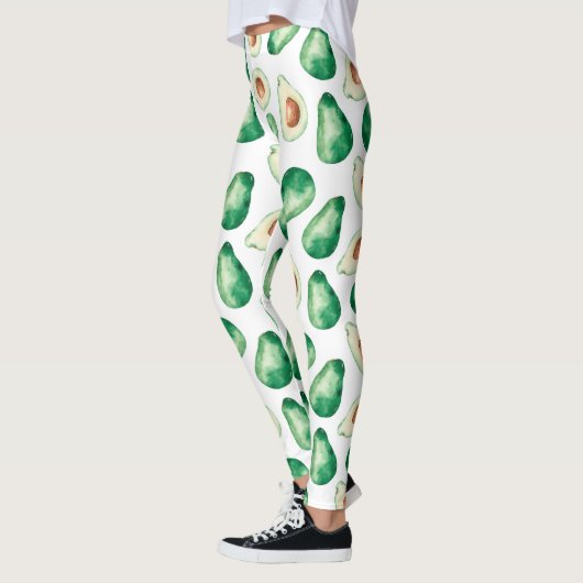 Waterverf Avocado Pattern Leggings (Links)