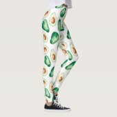 Waterverf Avocado Pattern Leggings (Rechts)
