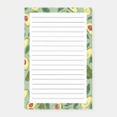 Waterverf Avocado Pattern Post-it Notes (Voorkant)