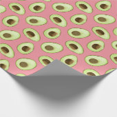 Waterverf Avocado Pink Cadeaupapier (Hoek)
