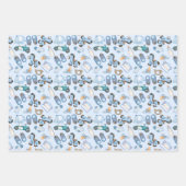 Waterverf Baby Boy Pattern met speelgoed Clothes B Inpakpapier Vel (Voorkant 2)