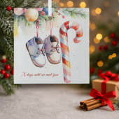 Waterverf Baby Countdown Kerstzwangerschap Glas Ornament