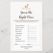 Waterverf Baby denkt dat het juiste prijsspel is Flyer (Voorkant)