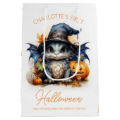 Waterverf Baby Dragon Halloween Medium Cadeauzakje (Achterkant)