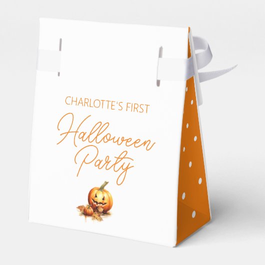 Waterverf Baby Dragon Halloween Party Bedankdoosjes (Achterkant)