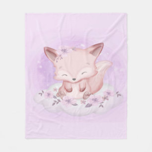 Waterverf Baby Fox Lovers Schattigee Baby Gift Fleece Deken