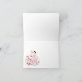 Waterverf baby meisje dank u kaarten (Binnen)