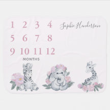 Waterverf Baby Oerwouden Maandelijkse Mijlen