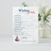 Waterverf-Baby RSVP Kaartje (Staand voorkant)