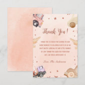 Waterverf Baby shower Bedankkaart (Voorkant / Achterkant)