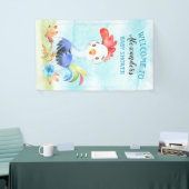 Waterverf Baby shower Boerderij Spandoek (Beurs)