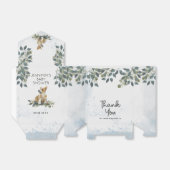 Waterverf Baby shower Corgi Puppy Bedankdoosjes (Uitgevouwen)