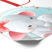 Waterverf Baby shower Foto Prop Poster (Hoek)