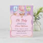 Waterverf Baby shower Kaart (Staand voorkant)