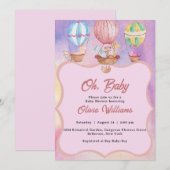 Waterverf Baby shower Kaart (Voorkant / Achterkant)