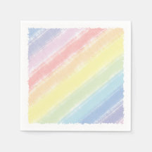 Waterverf Baby shower pastel regenboog