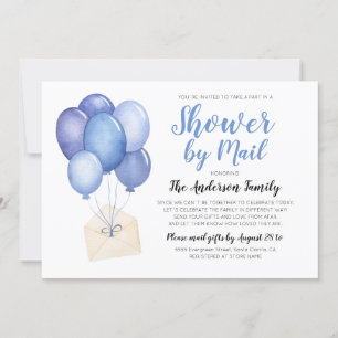 Waterverf Baby shower per post lange afstand Kaart