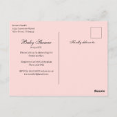 Waterverf Baby shower Uitnodiging Briefkaart (Achterkant)