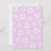 Waterverf baby shower voor goudbloem kaart (Achterkant)