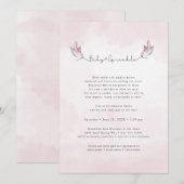 Waterverf baby sprinkhaan kaart (Voorkant / Achterkant)