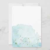 Waterverf Baby Sprinkle - Aqua Kaart (Achterkant)