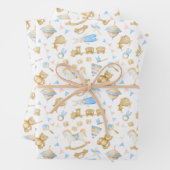 Waterverf Baby Toys Train Bunny Rabbit Baby Inpakpapier Vel (In situ)