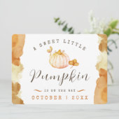 Waterverf Baby Zwangerschap Aankondiging (Staand voorkant)