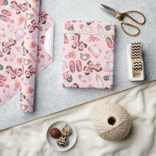 Waterverf Babymuts Patroon Speelgoed Kleren Shower Cadeaupapier