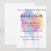 Waterverf Bachelorette Party Uitnodigingen (Voorkant / Achterkant)