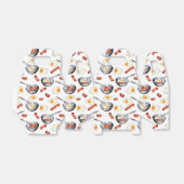 Waterverf Bacon & Eggs Ontbijt Voedingspatroon Bedankdoosjes (Uitgevouwen)