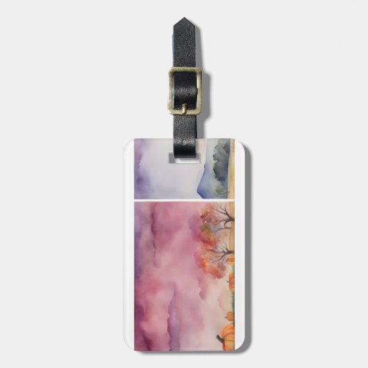 Waterverf Bagagelabel (Voorkant verticaal)