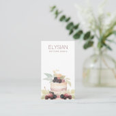 Waterverf Baker Bakery Pastry Chef Visitekaartje (Staand voorkant)