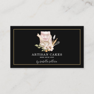 Waterverf Baker Cake Pastry Chef Visitekaartje