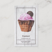 Waterverf Bakery Artisan Sweets Visitekaartje (Achterkant)