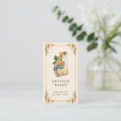 Waterverf bakkerij bu visitekaartje (Staand voorkant)