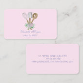 Waterverf bakkerij met handgereedschap visitekaartje (Voorkant / Achterkant)