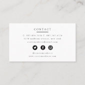 Waterverf bakstenen bakkerijroze Visitekaartje (Achterkant)