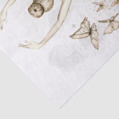 Waterverf Ballerina Butterfly Tissuepapier (Detail)