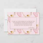 Waterverf Ballerina Nutcrackers Bedankt Card (Achterkant)