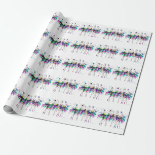 Waterverf Ballerina's: Bright Dance Illustratie Cadeaupapier