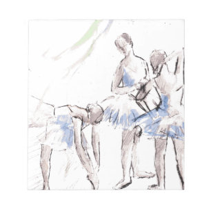 Waterverf Ballet Dancing Ballerina Notitieblok