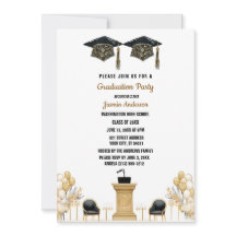 Waterverf ballon en petten Graduation Party