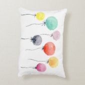 Waterverf ballonnen decoratief kussen (Achterkant (Verticaal))