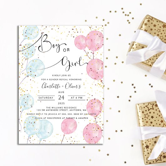 Waterverf Balloons Kaart